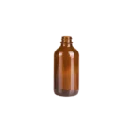 Amber glazen Boston ronde fles 120ml - RL12001