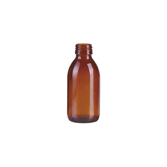 Amber glazen siroopfles 180ml - RJ18001