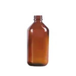 Amber glazen siroopfles 200ml - RQ20001
