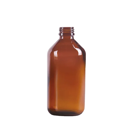 Amber glazen siroopfles 250ml - RQ25001