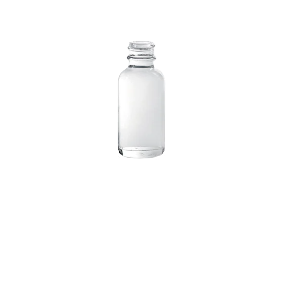 Klarglas Boston Runde Flaschen 31.3ml - RC03001