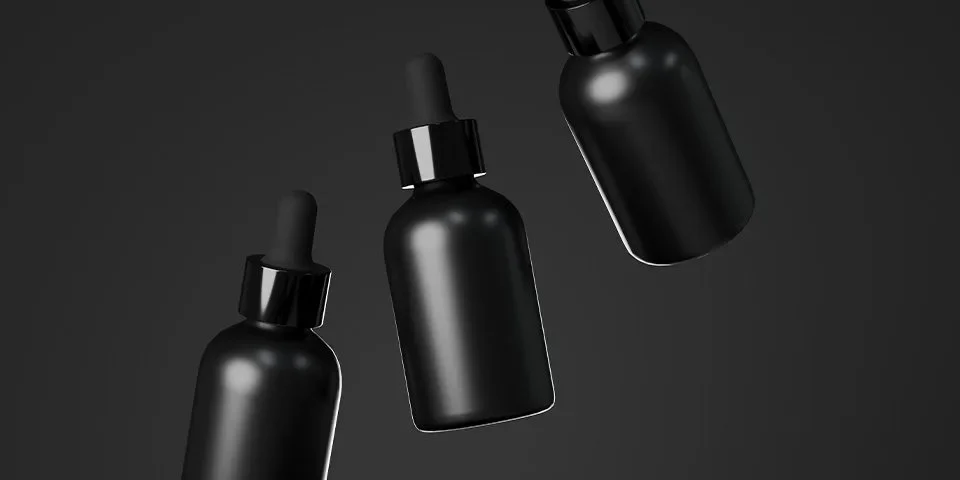 Black Dropper Bottle