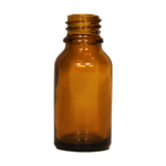 Amber glazen druppelfles 15ml 18pp
